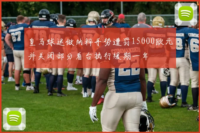 皇马球迷做纳粹手势遭罚15000欧元并关闭部分看台执行缓期一年